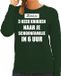 Bellatio Decorations Shoppartners Bv Groene foute Kersttrui / sweater - Kerst is 3 keer knikken naar schoonfamilie - dames - Kerstkleding / Christmas outfit S