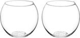 Atmosphera Vase à fleurs - 2x - Jersey - Modèle Boule Ronde - Transparent - Verre - H18 x D19 cm
