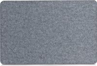 Zeller placemats van vilt - grijs - 45 x 30 cm