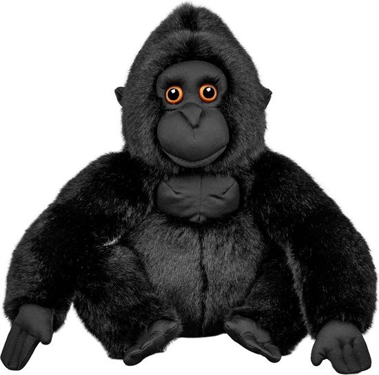 Animigos Pluche dier Gorilla, knuffeldier in realistisch design, knuffelzacht, ca. 26 cm groot