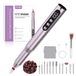 POFIBO Ponceuse à ongles professionnelle sans fil, kit manucure 12 en 1