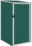 vidaXL Tuinschuur 87x98x159 cm gegalvaniseerd staal groen