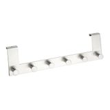WENKO Celano Deurkapstok Roestvrijstaal 6 Haken 39cm