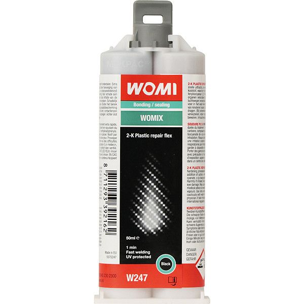 Womi W247 2K Plastic Repair Flex 50ml Zwart