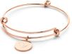 CO88 Collection 8CB 90232 Bangle en acier avec pendentif - Cœur Mom - Rosé doré