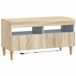 vidaXL LED tv-meubel ARNHEM 81 x 35 x 43 cm Sonoma Eiken Bewerkt hout