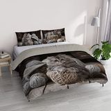 Italian Bed Linen GOODNIGHT Beddengoedset met digitale print, microvezel, Felix, tweepersoonsbed