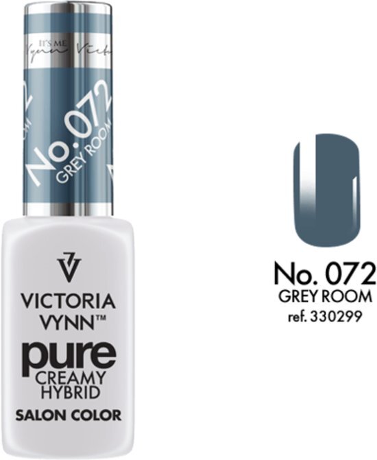 VICTORIA VYNNâ„¢ Gel Nagellak - Gel Polish - Pure Creamy Hybrid - 8 ml - Grey Room - 072