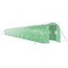 vidaXL Tuinkas met stalen frame, groen, 48 m², 24x2x2 meter