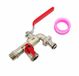 AWTOOLS AW61485 - Robinet extérieur - Double - Laiton - Nickel