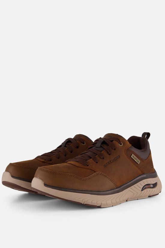 Skechers Arch Fit Crosser Sneakers bruin Leer