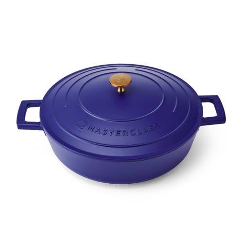 MasterClass Gietaal Aluminium Braadpan (Ø28 cm) (4L) (Lichtgewicht) - Blauw