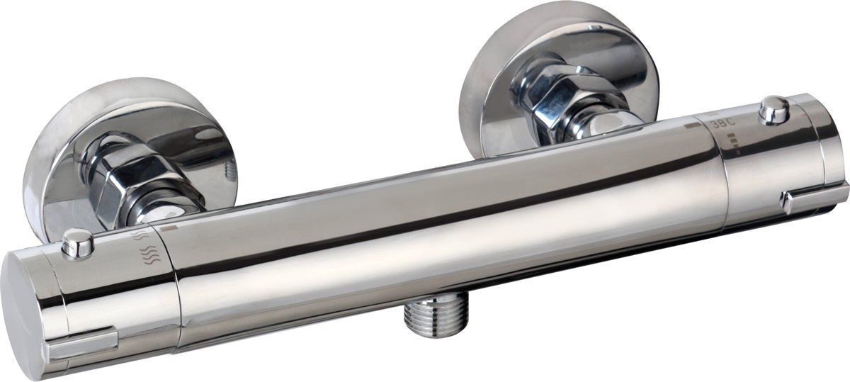 SCHÜTTE London Thermostatische Douchekraan - 12 cm - Chroom
