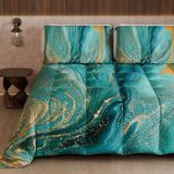 PETTI Artigiani Italiani Winterdekbed 170 × 260 cm, Groen marmer