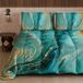 PETTI Artigiani Italiani Winterdekbed 170 × 260 cm, Groen marmer