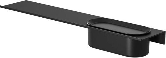 Geesa Leev Planchet Met Douchemand 60x12,5x7,8 cm Zwart