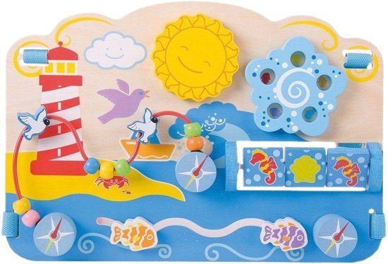 Bigjigs Houten Activiteitenpaneel - Oceaan - Multikleur