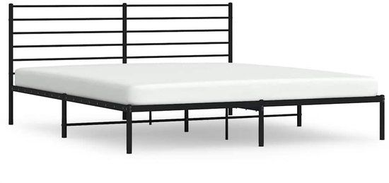 VidaXL Bedframe Metaal Zwart 183x213 cm