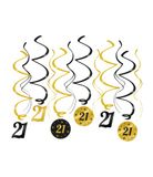 PD-Party 21e verjaardag plafondspiralen/swirls