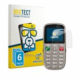 BROTECT Screenprotector 6 Stuks voor Gigaset GL395 Beschermglas transparant