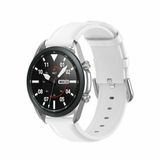 By Qubix Garmin By Qubix - Classic Leren Bandje - Wit - 22mm - Geschikt voor Garmin Venu 4 (45mm)