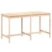 Table de jardin 203,5x90x110 cm pin massif