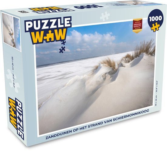 MuchoWow Puzzel Zandduinen op het strand van Schiermonnikoog - Legpuzzel - Puzzel 1000 stukjes volwassenen