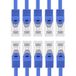1aTTack.de CAT7 LAN Netwerkkabel 10x 3.0m RJ45 10Gbps S/FTP - Blauw