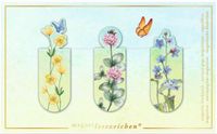 moses. Magnetische Boekenlegger Bloemenweide - Set van 3