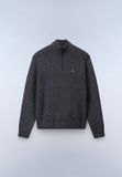 Napapijri D-Ordin Hz Trui Dark Grey Melange Katoen/Polyester Gestreept Regular Fit Mannen M