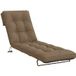 Vidaxl Coussin de transat Vianen 100 % Polyester taupe 200 x 55 x 8 cm