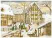 Richard Sellmer Verlag Postkarten-Adventskalender "Winter auf dem Bauernhof"