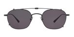 Garrett Leight Cascade Clip Lunettes de vue unisexe noir carrées gris 48mm