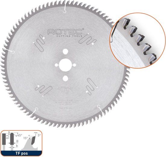 Rotec HM zaagblad voor NF-metalen, ø500x4,2x30mm Z=120 TF pos - 5550110