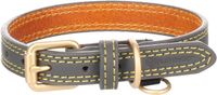 Flamingo Hond Halsband Virginia Grijs XS / S 24-30cm 15mm
