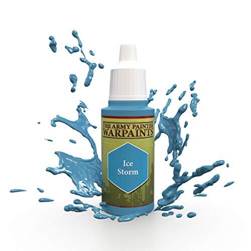 The Army Painter | Warpaint | Ice Storm | Acrylic Non-Toxic Heavily Pigmented Water Based Paint for Tabletop Roleplaying, Boardgames, and Wargames Miniature Model Painting