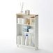 Yamazaki Tower Trolley de salle de bain - Blanc - 3 Étagères