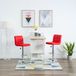Maison Exclusive - Lot de 2 tabourets de bar en similicuir rouge