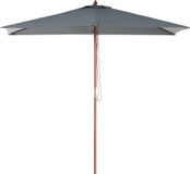 Beliani FLAMENCO - Parasol - Grijs - 195 cm - Rechthoekig