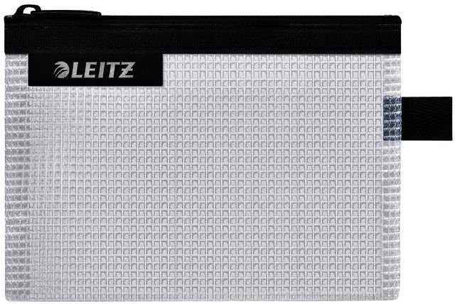 Leitz Reisetui WOW 105x6x140mm waterafstotend rits zwart transparant