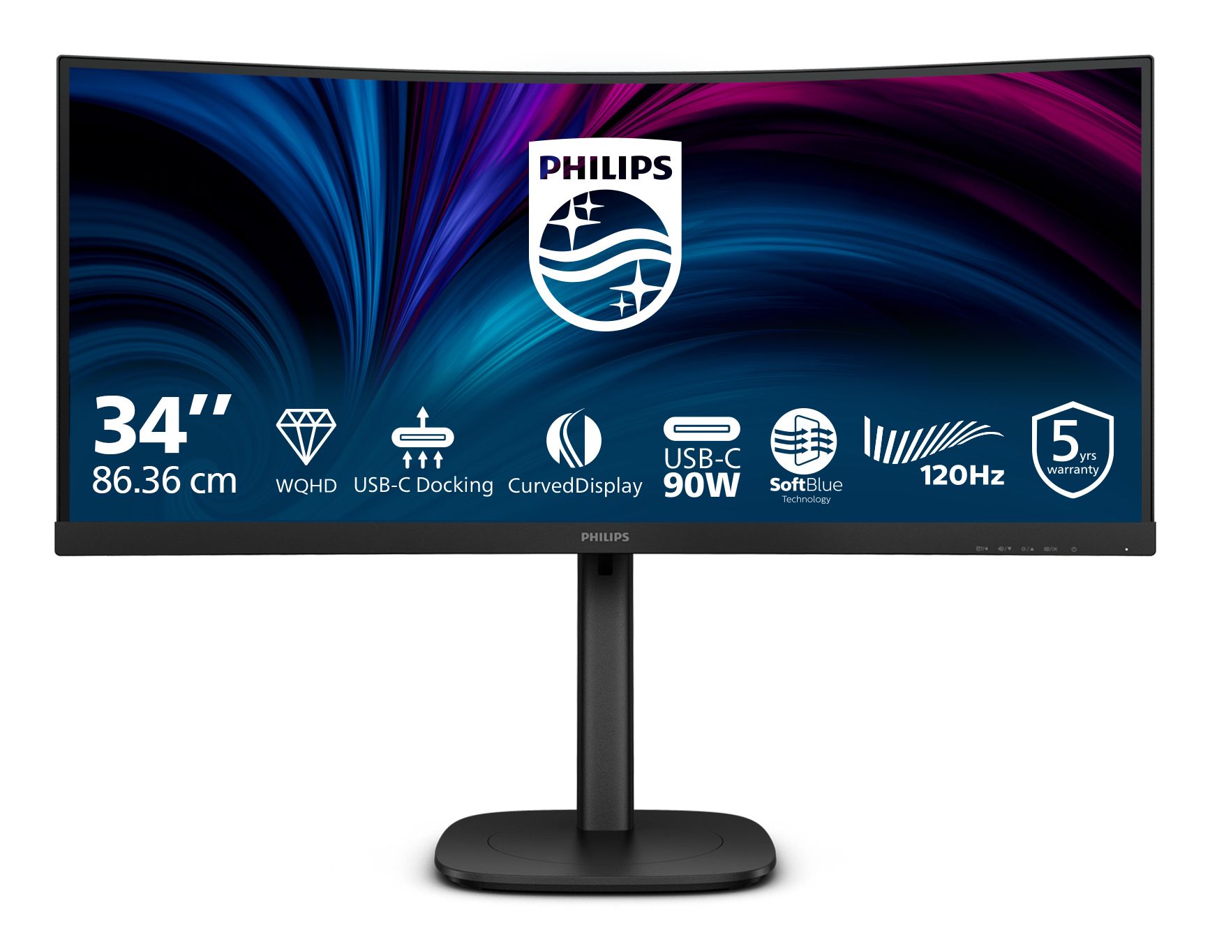 Philips 34B2U3600C 34" Wide Quad HD LCD Monitor
