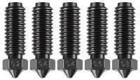 Buse d'imprimante 3D - Acier trempé - 0,2 / 0,4 / 0,6 / 0,8 mm - 5 pièces