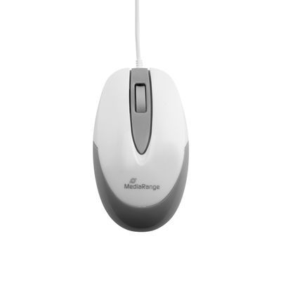 MediaRange MROS214 - Muis - Grijs, Wit