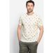 OLYMP Casual Regular Fit T-Shirt ronde hals ecru, Bedrukt