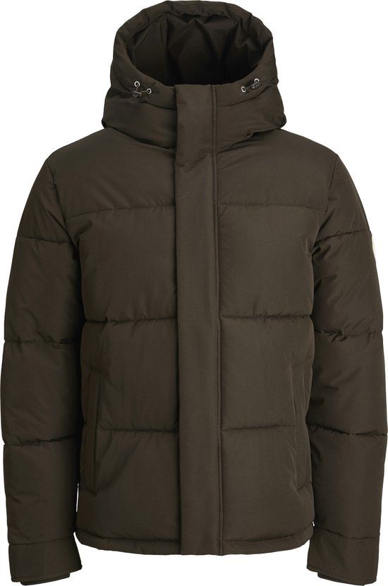 JACK & JONES JACK&JONES JORINWOOD HOOD PUFFER JACKET - Men - Chocolate Torte - Size L - 2025 Autumn/Winter