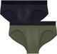 HOM Minislip Supersoft Zwart/Kaki Mannen S