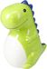 Home & Styling Dieren spaarpot voor kinderen - dino groen - dolomiet - 12 x 16 cm - met dop sluiting
