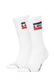 Levi's unisex 2P sportsokken sportswear logo wit