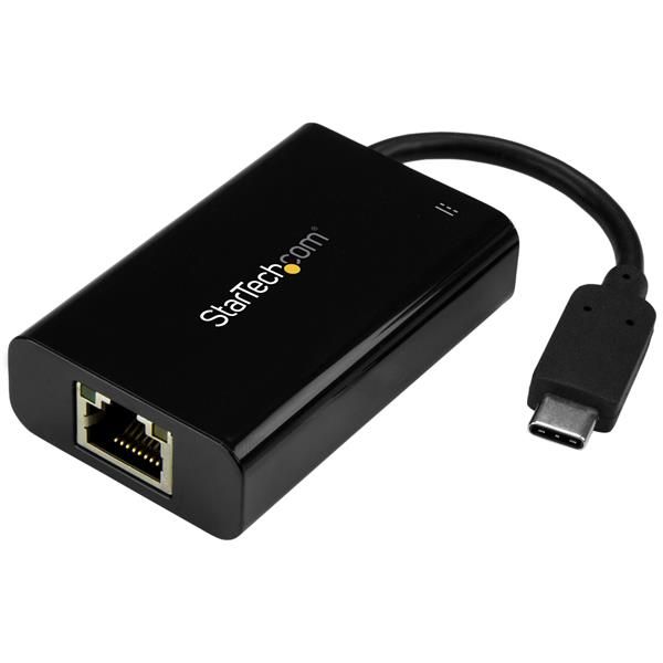 StarTech.com USB-C naar Gigabit netwerk adapter met Power Delivery 2.0 opladen - Zwart
