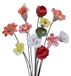 Solidchoice - Set de 12 fleurs en céramique faites à la main pour l'extérieur
